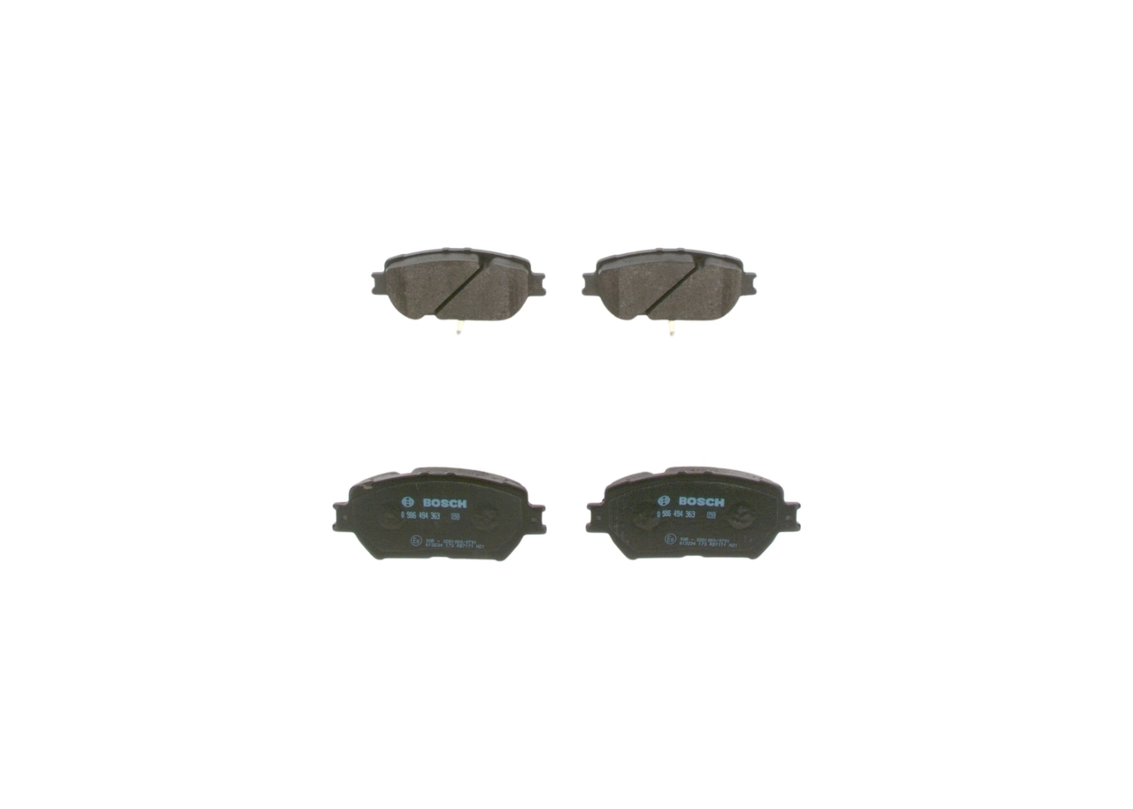 Brake Pad Set, disc brake 0 986 494 363
