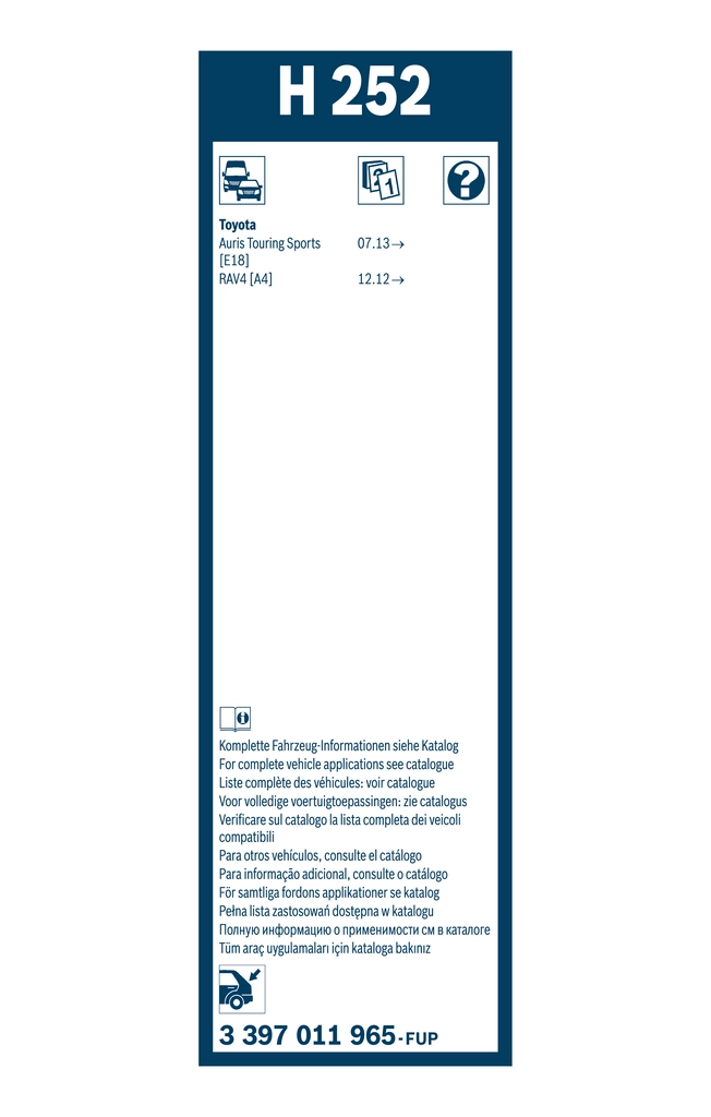 Wiper Blade Rear 3 397 011 965