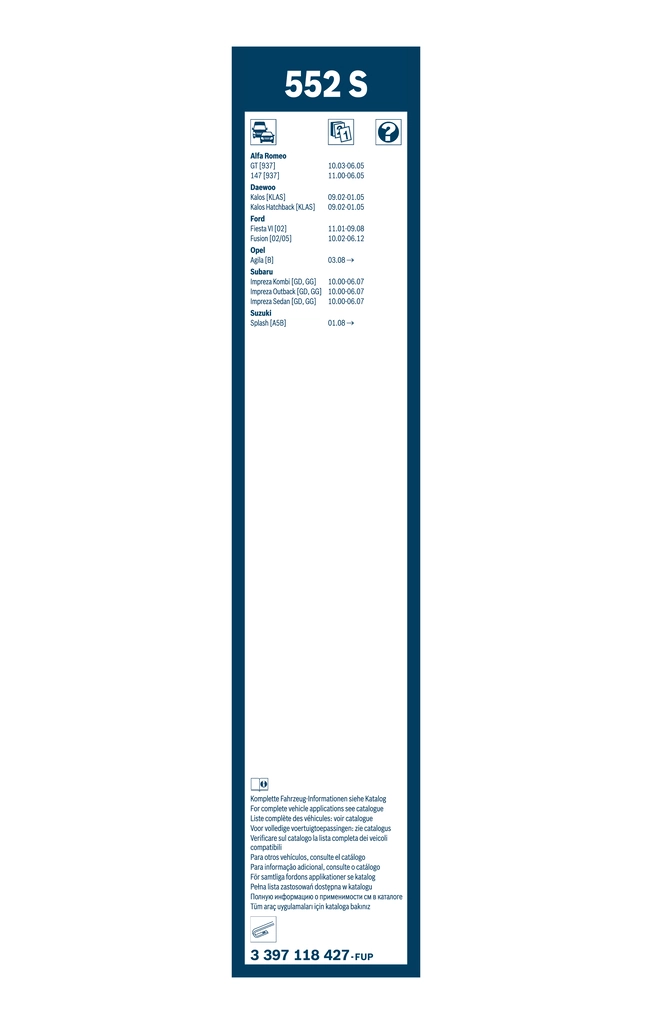 BOSCH 3 397 118 427 Wiper Blade
