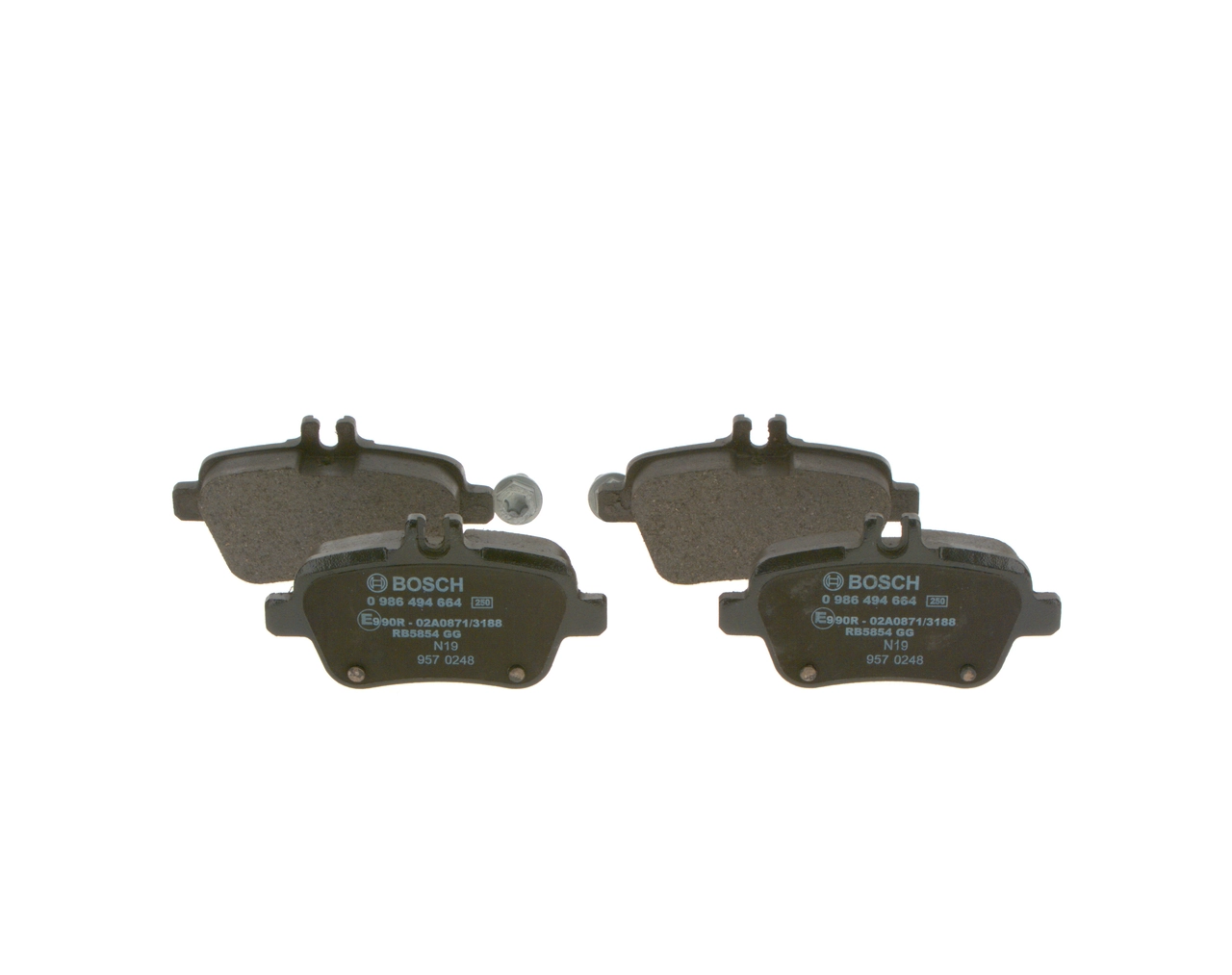 Brake Pad Set, disc brake 0 986 494 664