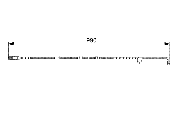 Warning Contact, brake pad wear 1 987 473 049