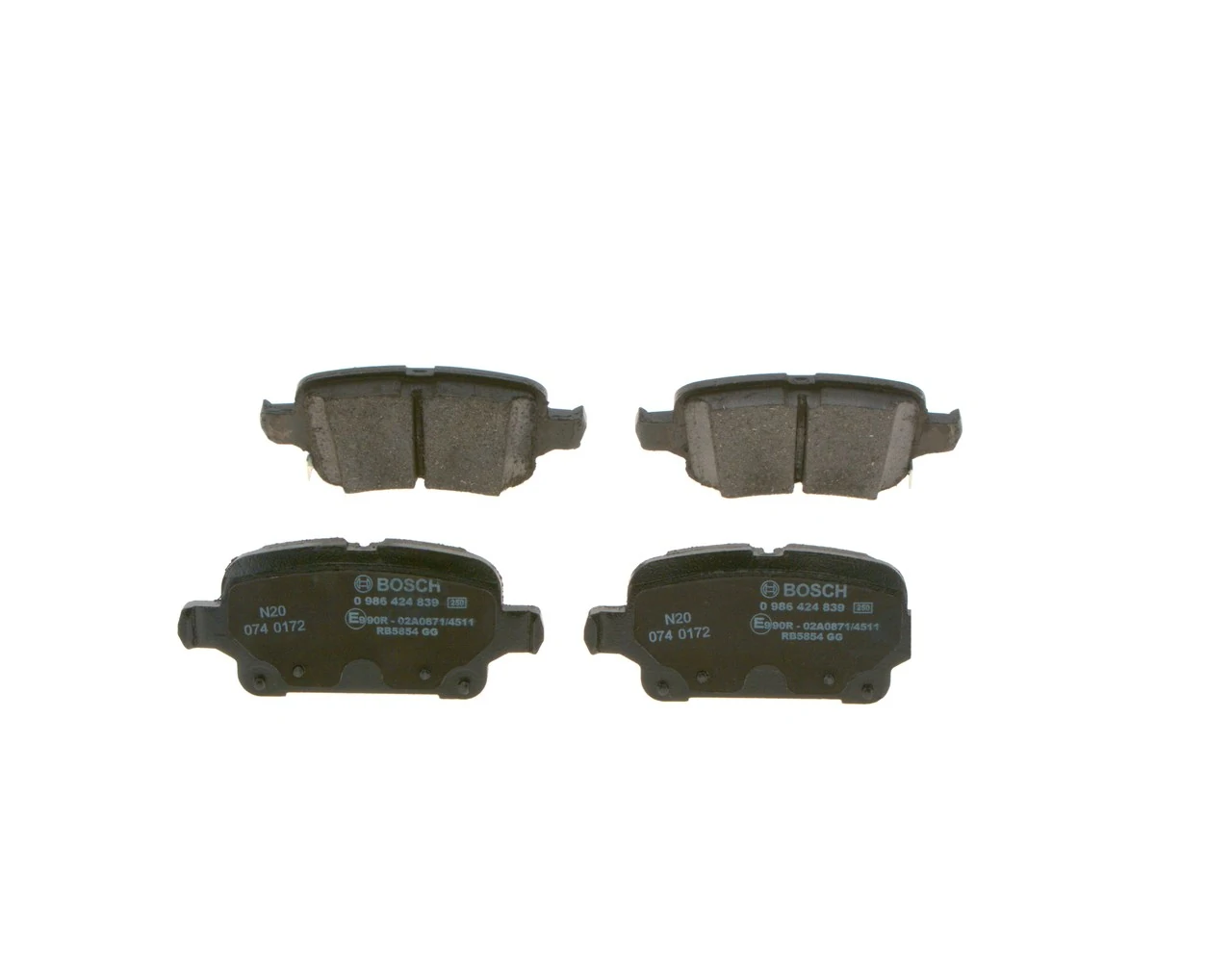 Brake Pad Set, disc brake 0 986 424 839