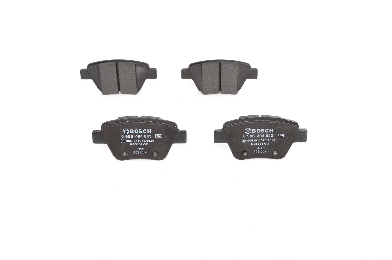 Brake Pad Set, disc brake 0 986 494 643
