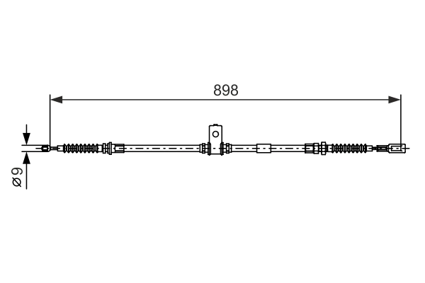 Cable Pull, parking brake 1 987 482 397
