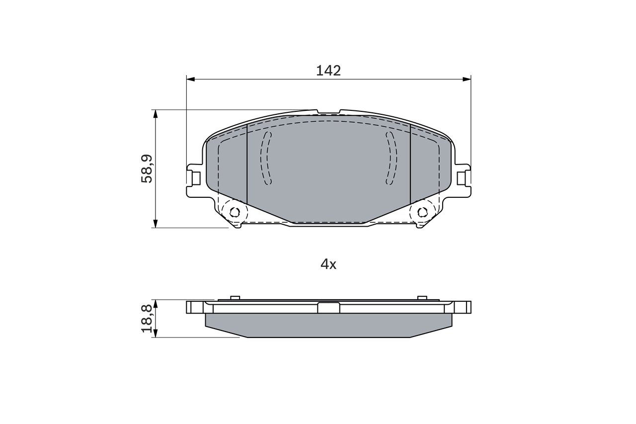 Brake Pad Set, disc brake 0 986 424 939