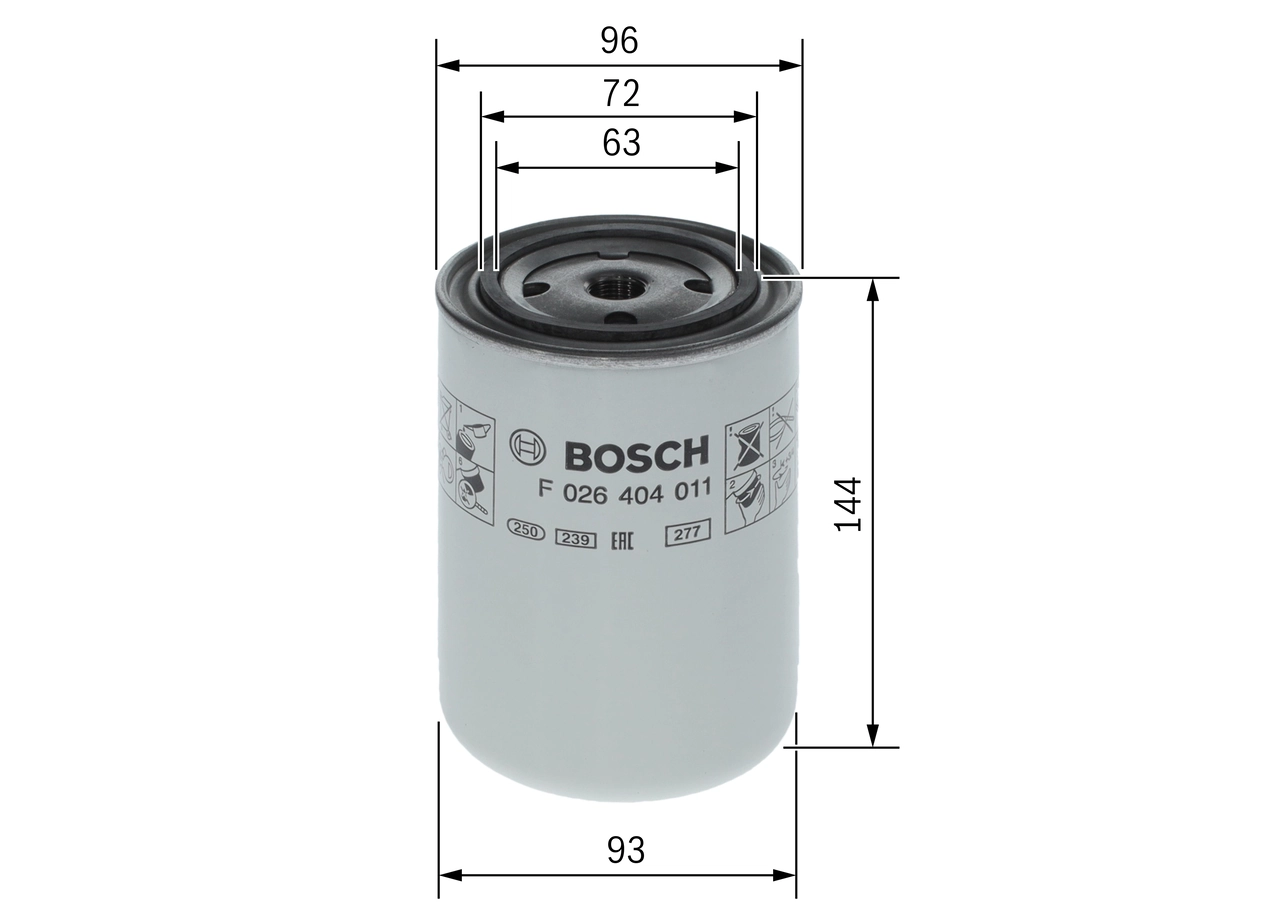 Filter pendingin F 026 404 011