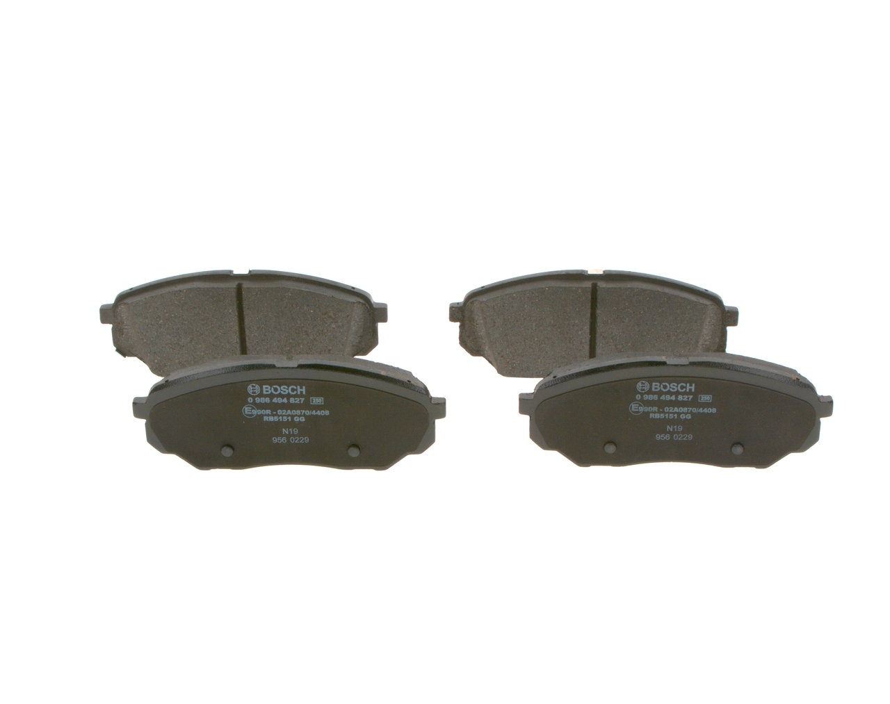 Brake Pad Set, disc brake 0 986 494 827
