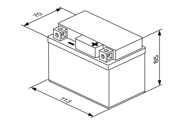 BOSCH 0 092 M60 010 Starter Battery