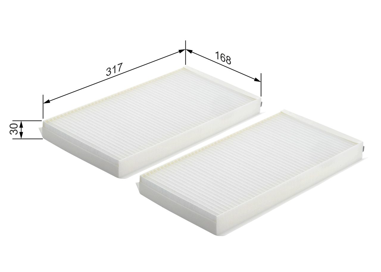 BOSCH 1 987 432 102 Filter, cabin air