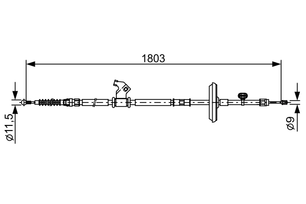 Cable Pull, parking brake 1 987 482 508