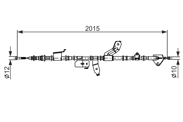BOSCH 1 987 482 859 Cable Pull, parking brake