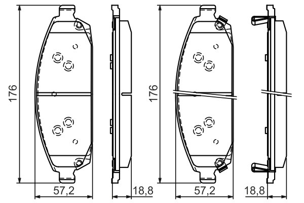 Brake Pad Set, disc brake 0 986 494 370