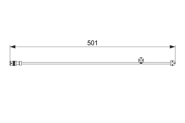 Warning Contact, brake pad wear 1 987 474 556