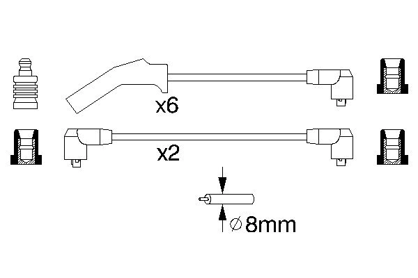 Ignition Cable Kit 0 986 356 879