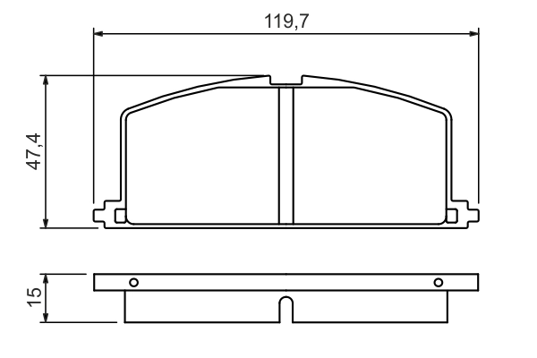 Brake Pad Set, disc brake 0 986 468 701
