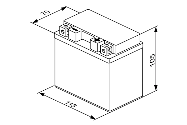 BOSCH 0 092 M60 090 Starter Battery