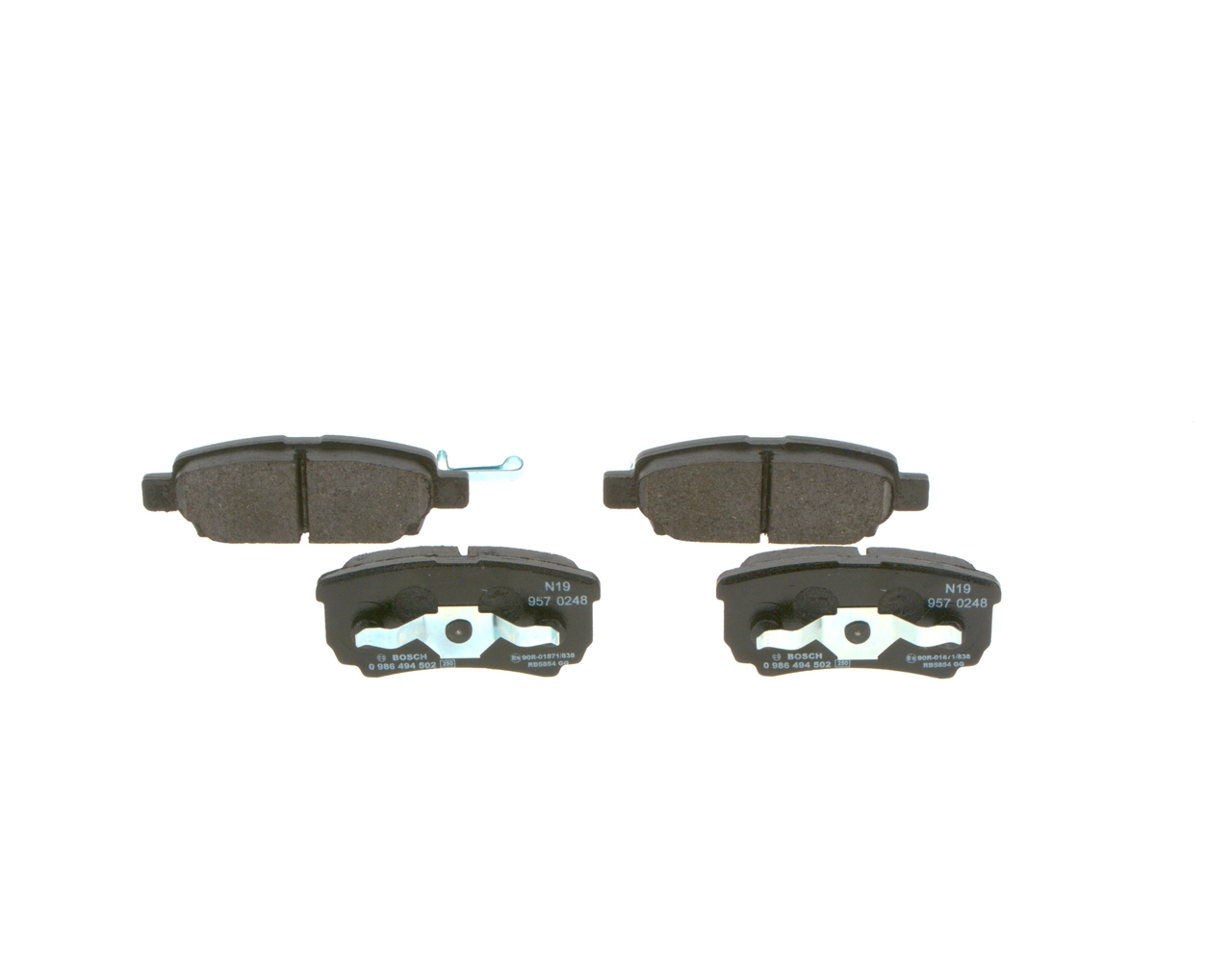 Brake Pad Set, disc brake 0 986 494 502