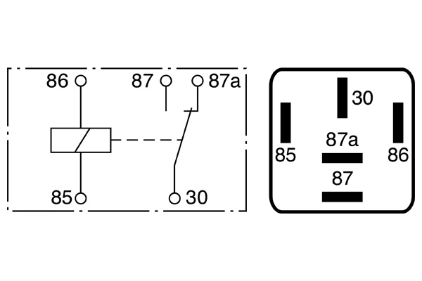 Relay, main current 0 986 332 022