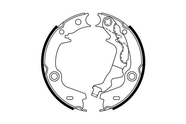 Brake Shoe Set, parking brake 0 986 487 761