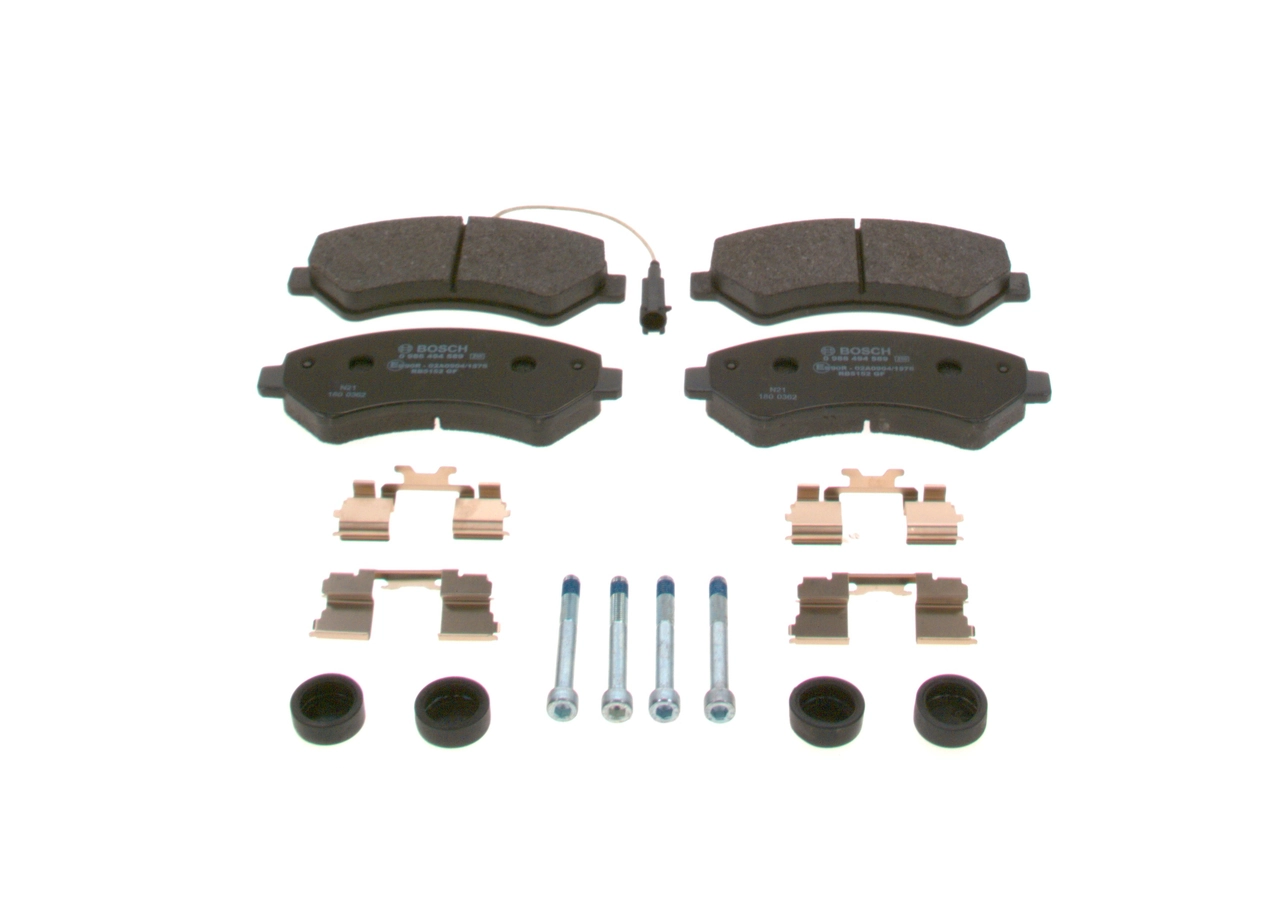 Brake Pad Set, disc brake 0 986 494 589
