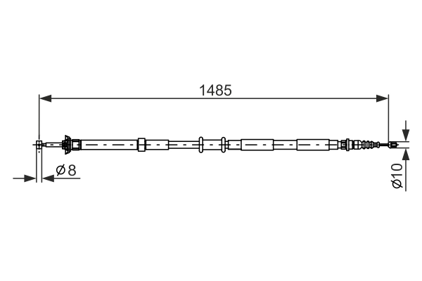 Cable Pull, parking brake 1 987 477 971