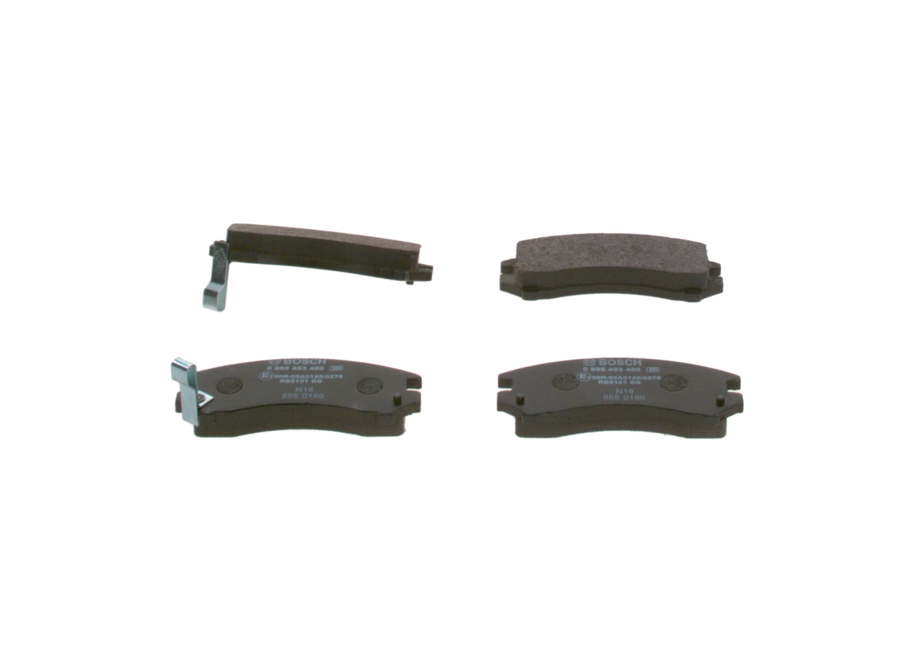 Brake Pad Set, disc brake 0 986 493 450