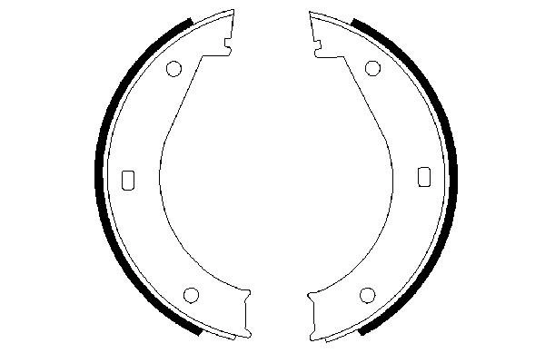 Brake Shoe Set, parking brake 0 986 487 211
