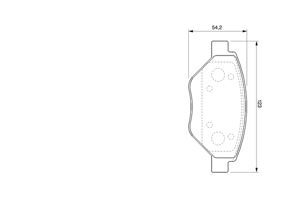 Brake Pad Set, disc brake 0 986 424 774