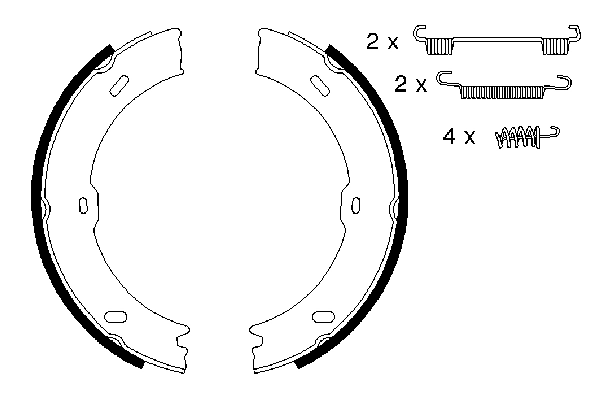 Brake Shoe Set, parking brake 0 986 487 720