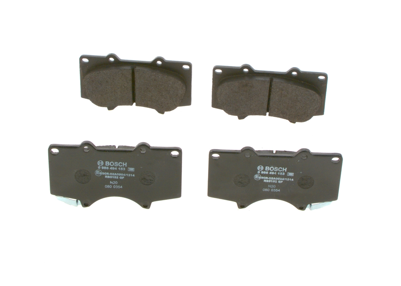 Brake Pad Set, disc brake 0 986 494 153