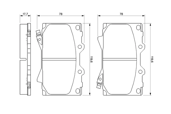 Brake Pad Set, disc brake 0 986 424 640