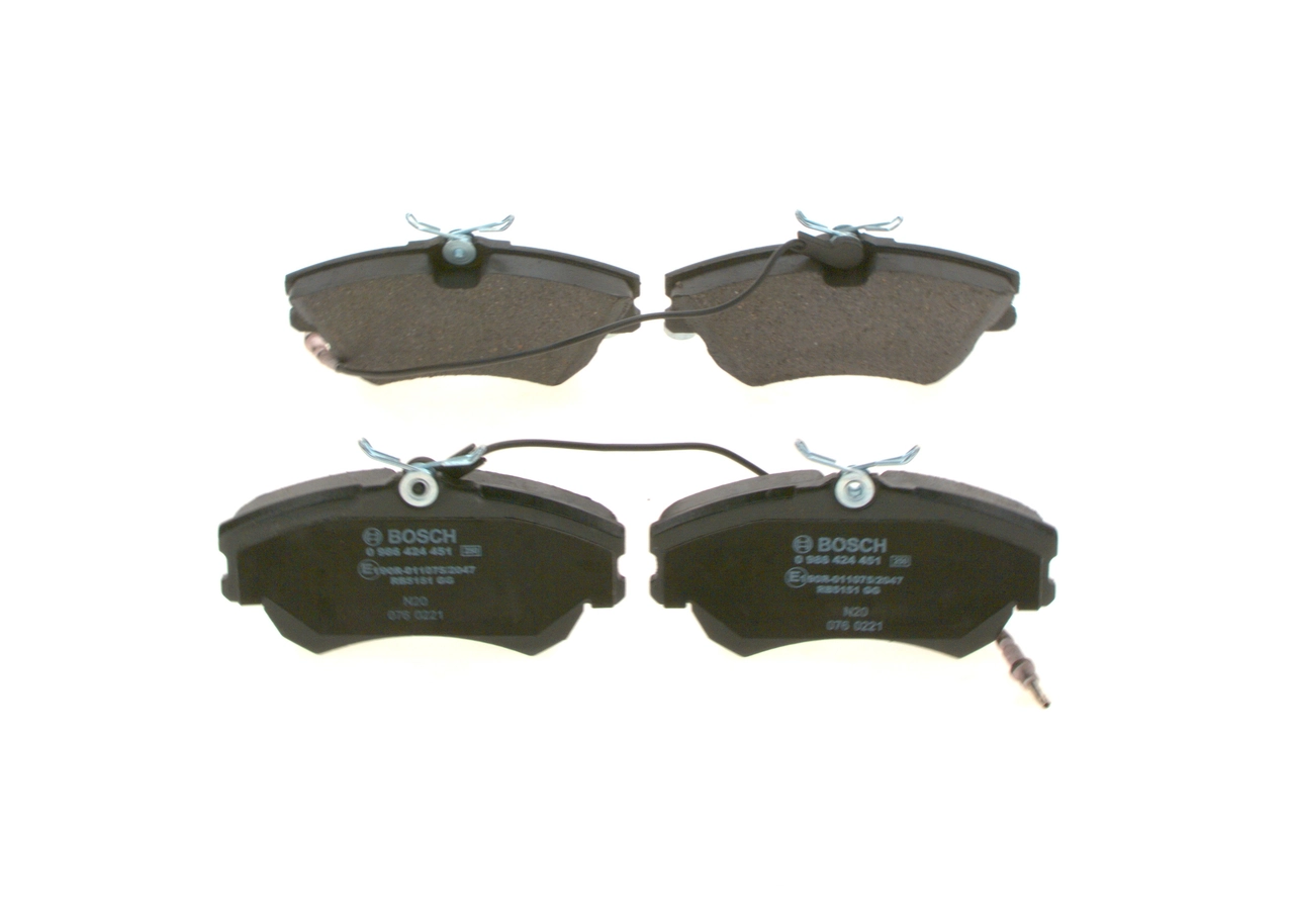 Brake Pad Set, disc brake 0 986 424 451