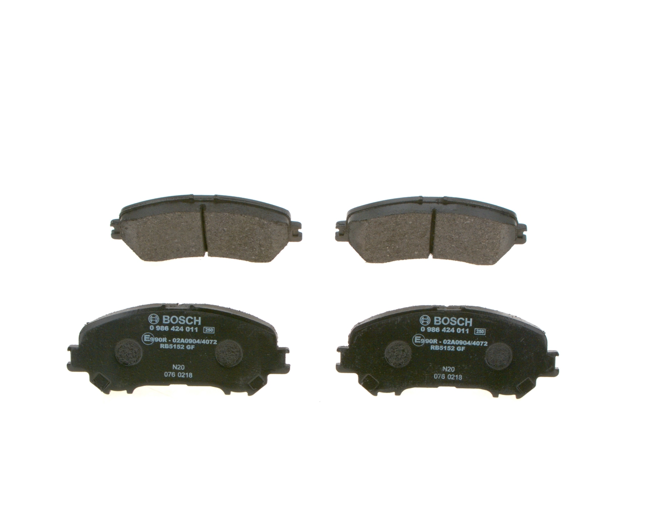 BOSCH 0 986 424 011 Brake Pad Set, disc brake