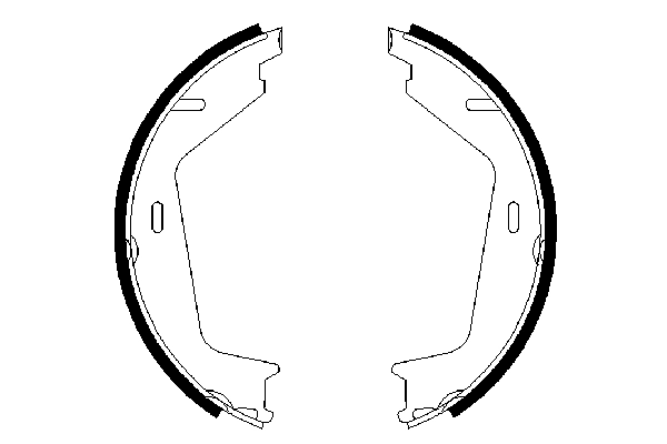 Brake Shoe Set, parking brake 0 986 487 623