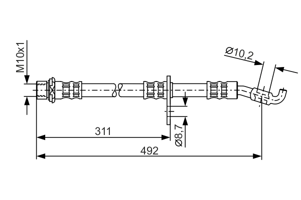 BOSCH 1 987 481 134 Brake Hose
