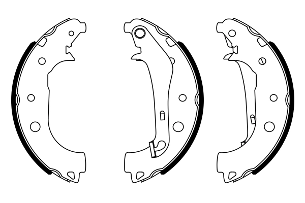 Brake Shoe Set 0 986 487 957