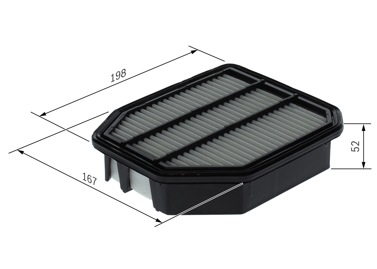BOSCH F 026 400 711 Air Filter
