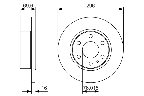 Brake Disc 0 986 479 A51