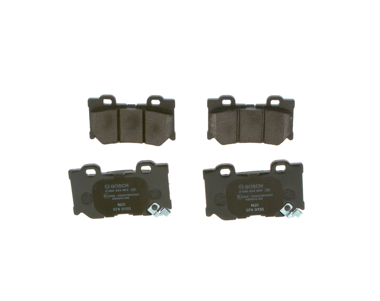 Set bantalan rem, rem cakram 0 986 494 863