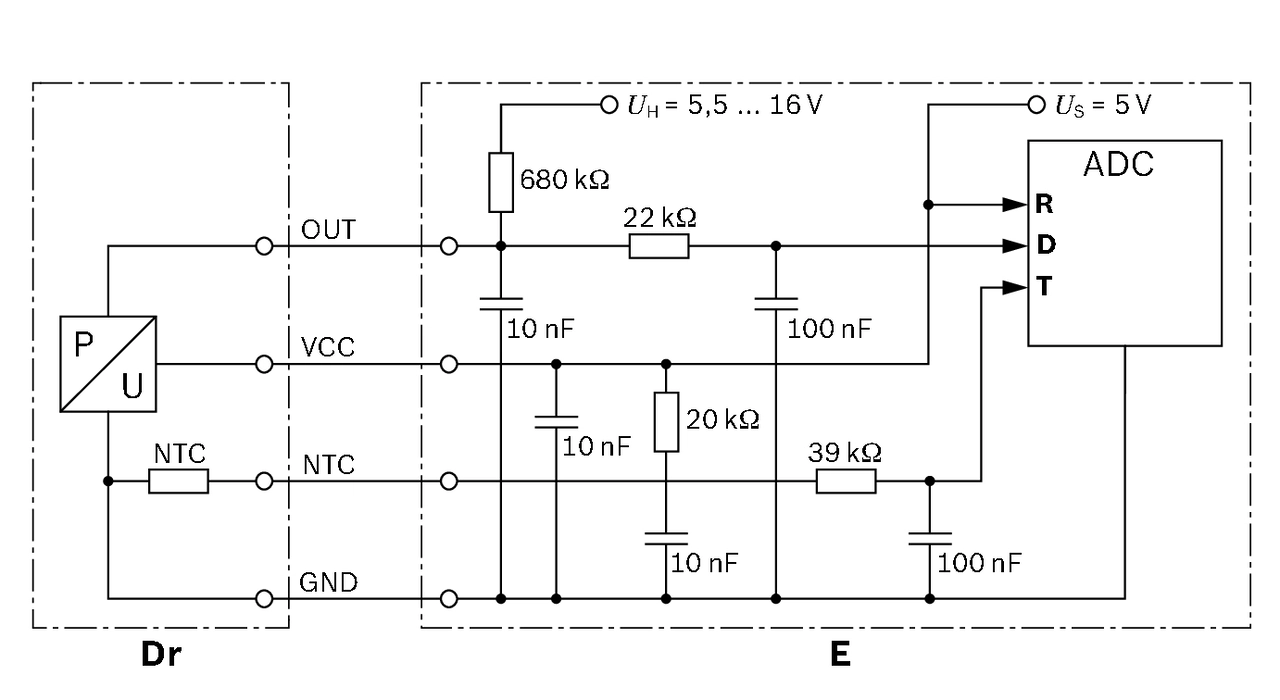 Sensor, fuel pressure 0 261 230 093