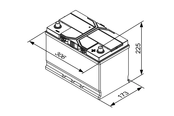 Batterie de démarrage S4E EFB 0 092 S4E 420