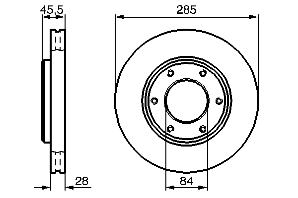 BOSCH 0 986 478 693 Brake Disc