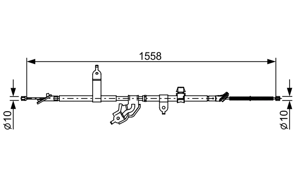 Cable Pull, parking brake 1 987 482 512