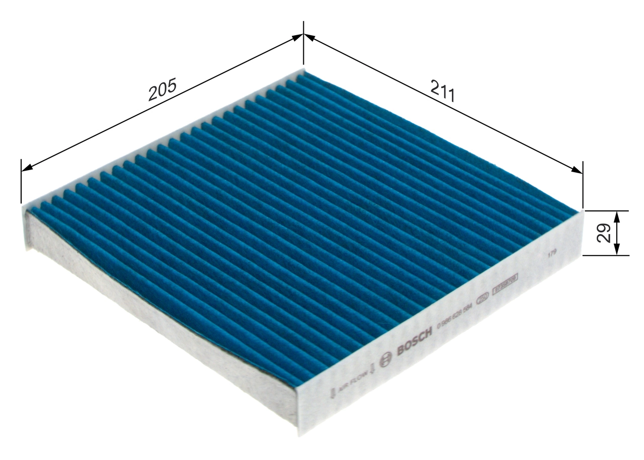 BOSCH 0 986 628 584 Filter, cabin air