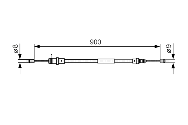 BOSCH 1 987 477 774 Cable Pull, parking brake