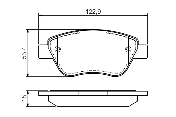 Brake Pad Set, disc brake 0 986 494 132