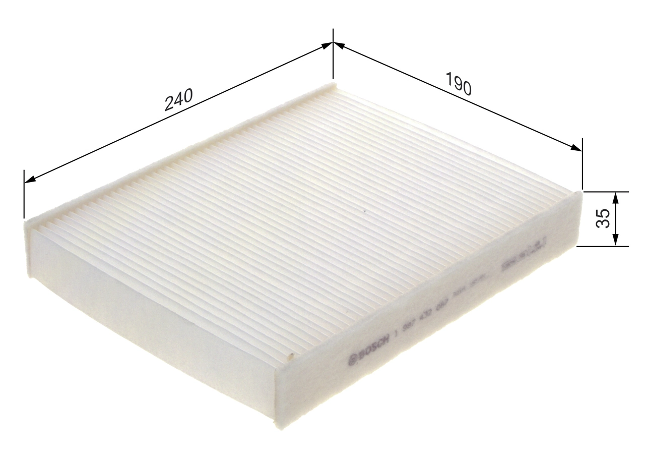 BOSCH 1 987 432 087 Filter, cabin air