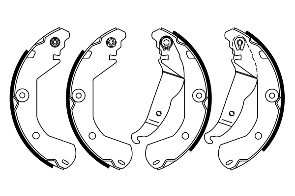 Brake Shoe Set 0 986 487 924