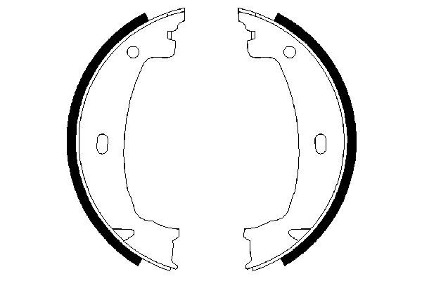Brake Shoe Set, parking brake 0 986 487 608