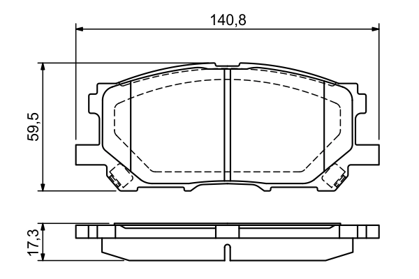 Brake Pad Set, disc brake 0 986 494 218